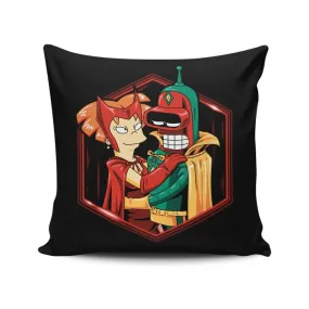 A Futuristic Couple - Throw Pillow