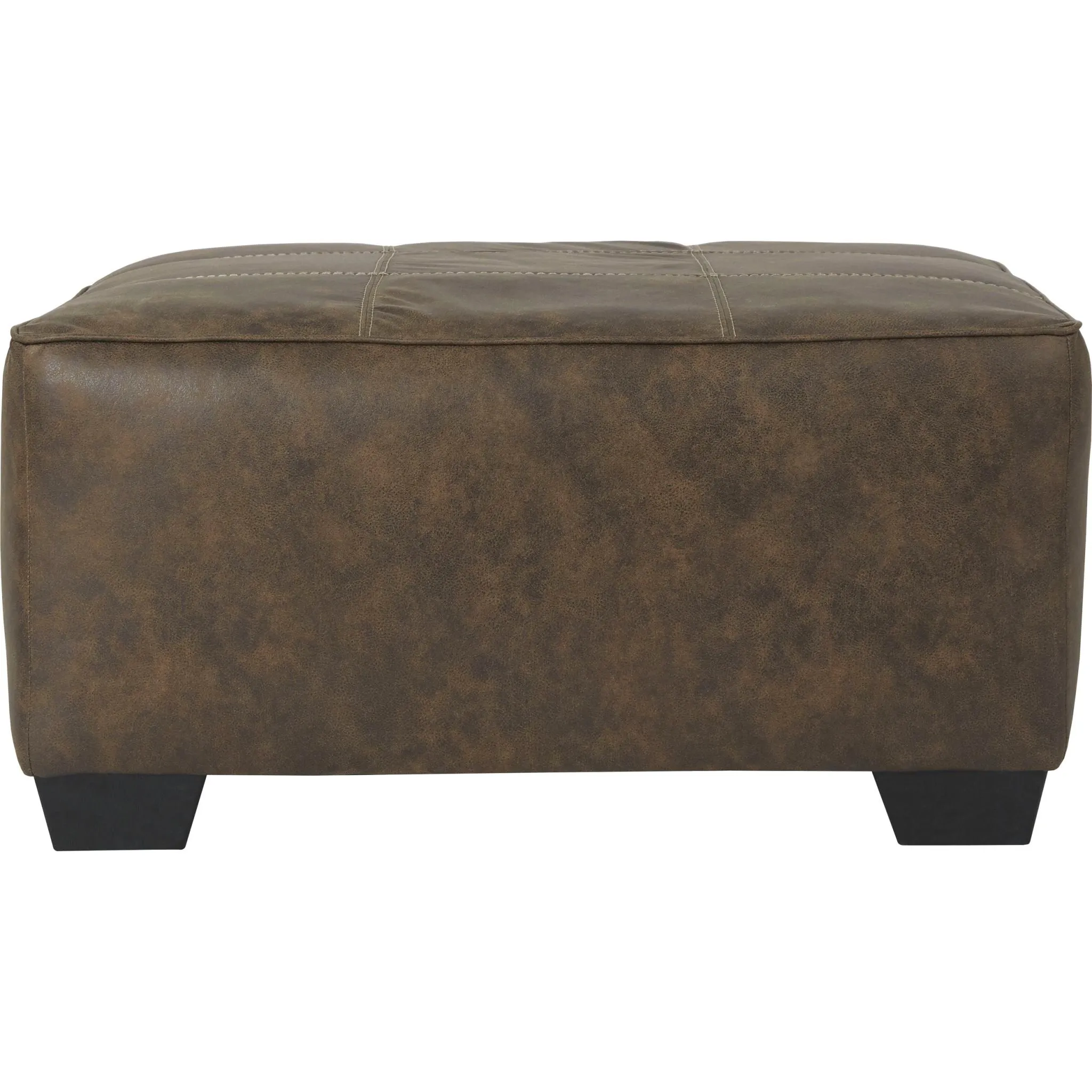 Abalone Oversized Accent Ottoman - Chocolate