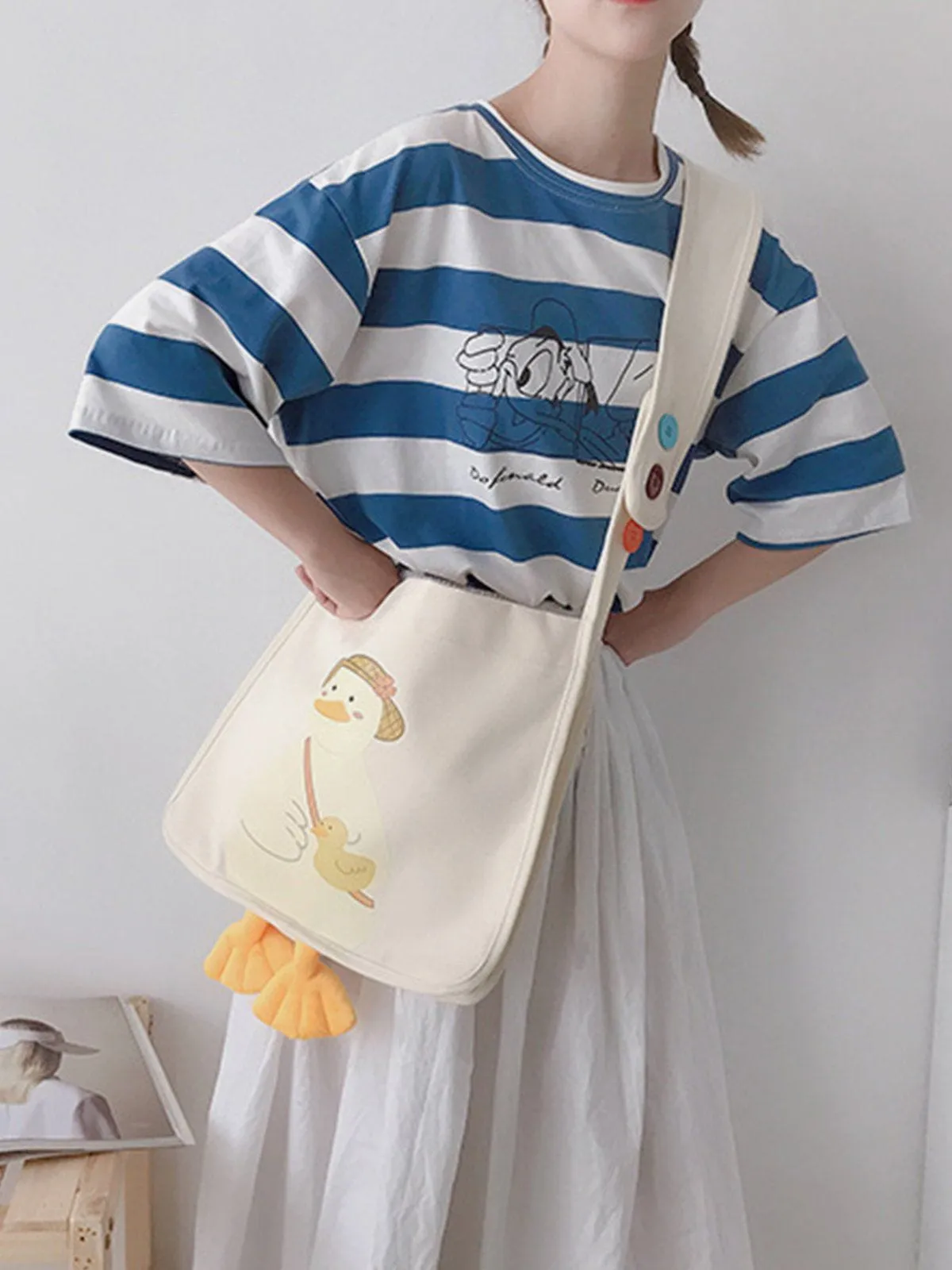 AlanBalen® - Cute Duck Canvas Bag