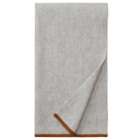 Alxa Cashmere Merino Scarf [Light grey & Conker]