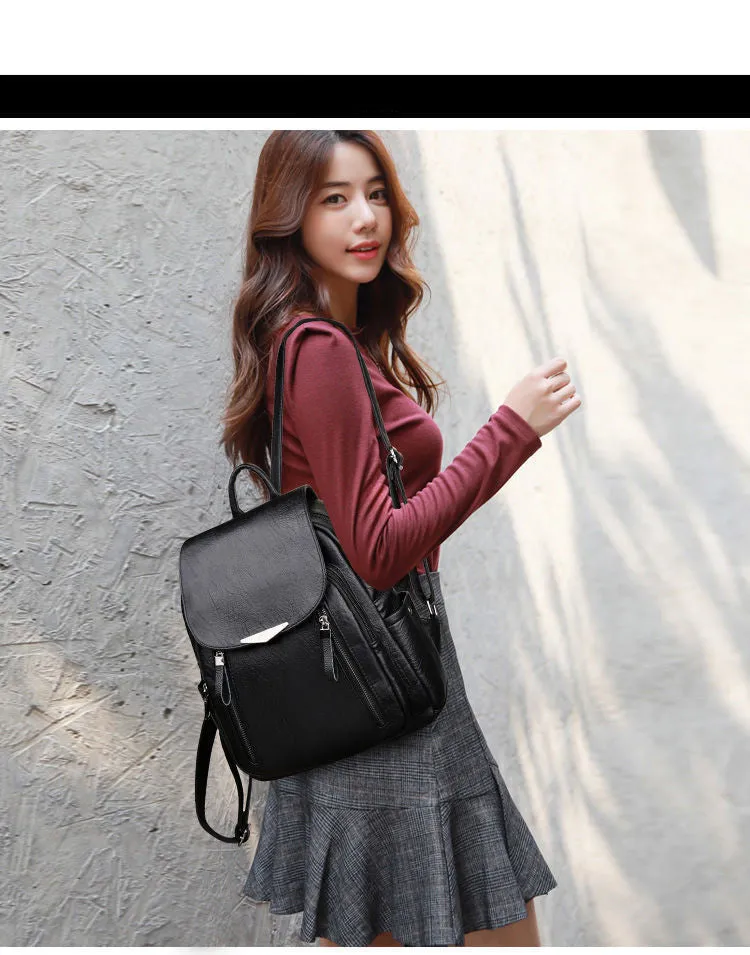 Backpack ladies all-match small backpack casual fashion travel school bag