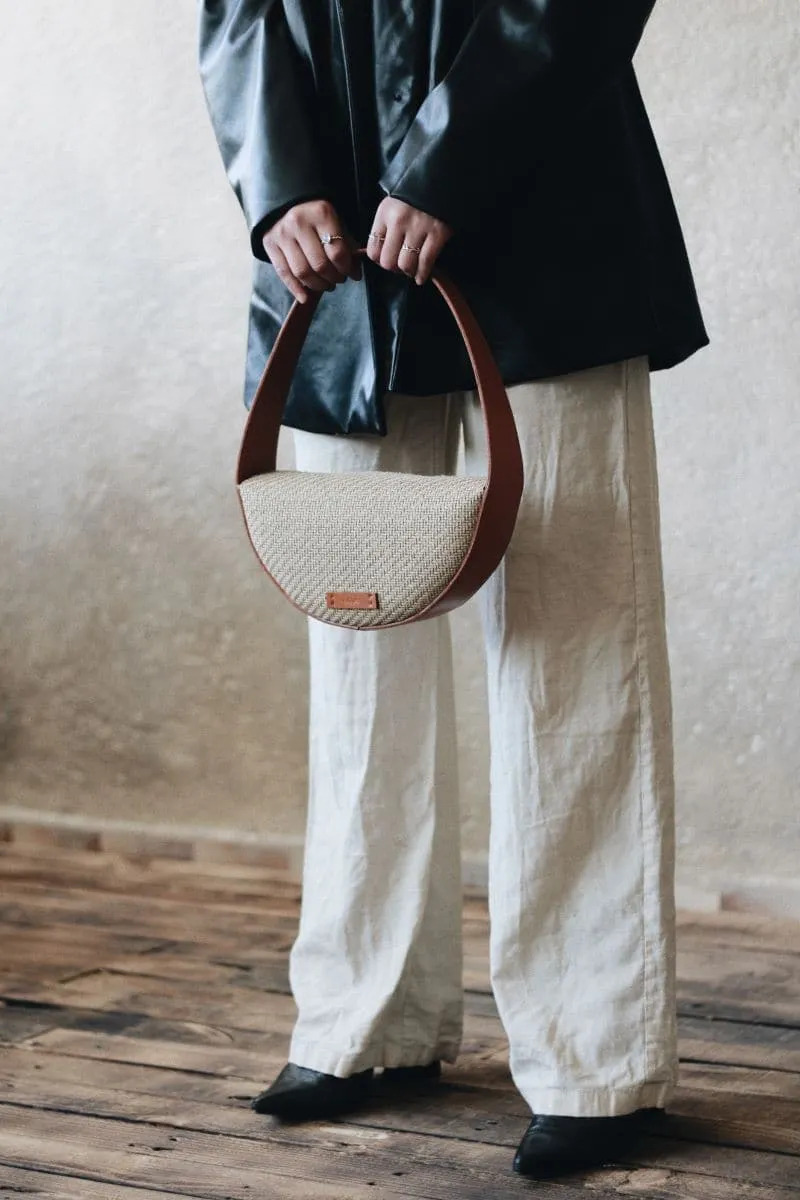 BEIGE MINI LUA DROP SHOULDER BAG