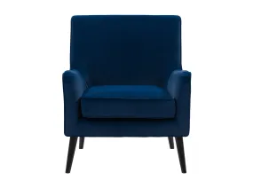 Blue Velvet Accent Chair