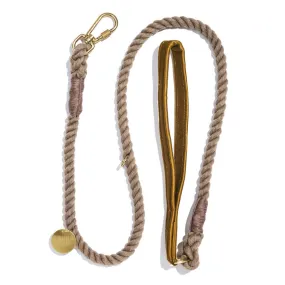 Brown Washable Velvet Animal Leash