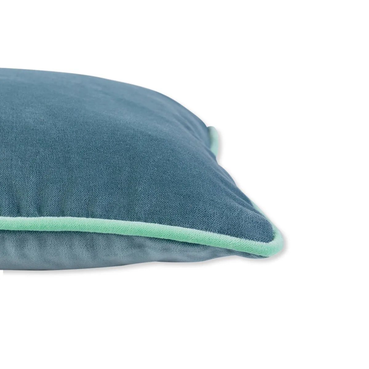 Charliss Velvet Lumbar Pillow | Aqua   Mint