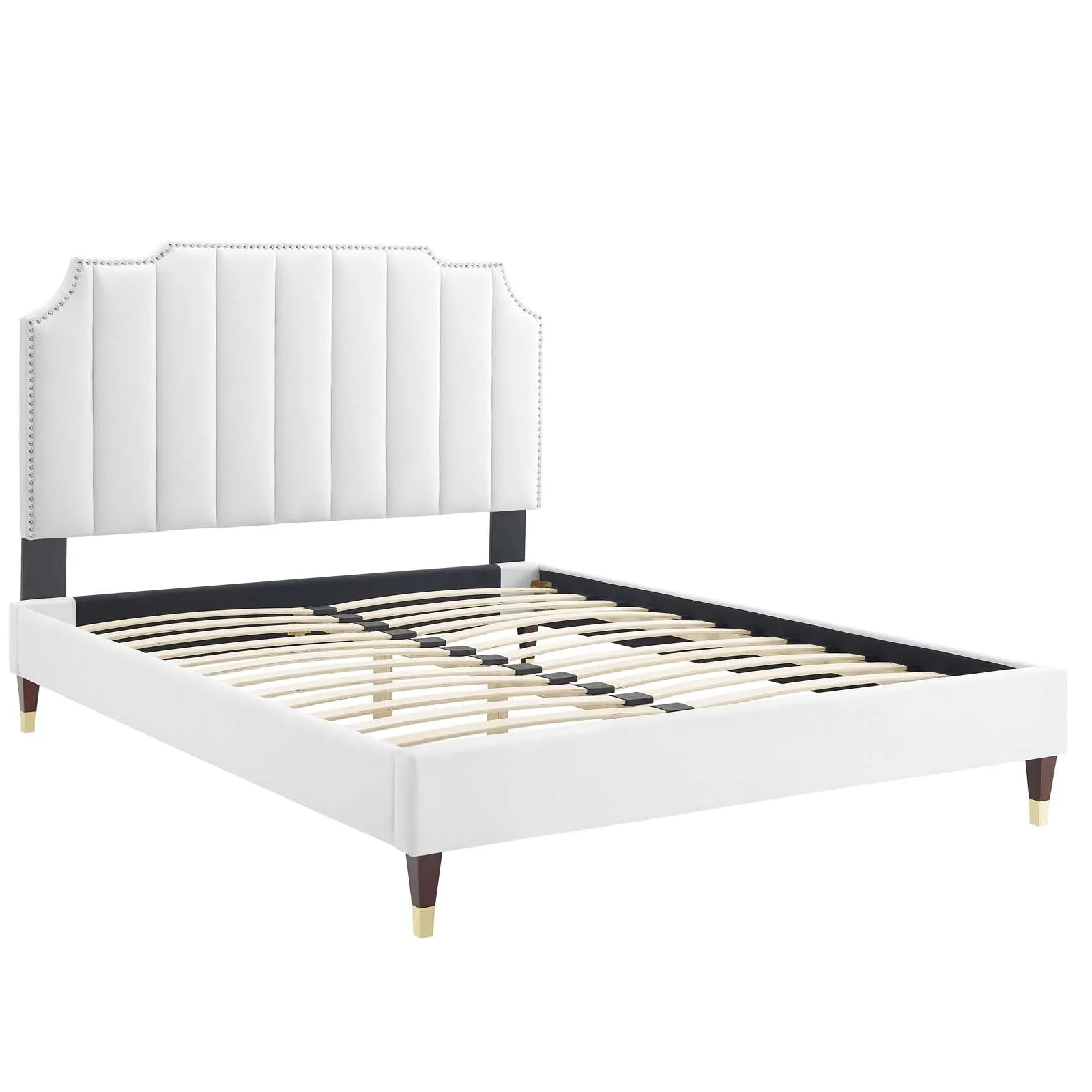 Colette Performance Velvet Platform Bed by Modway