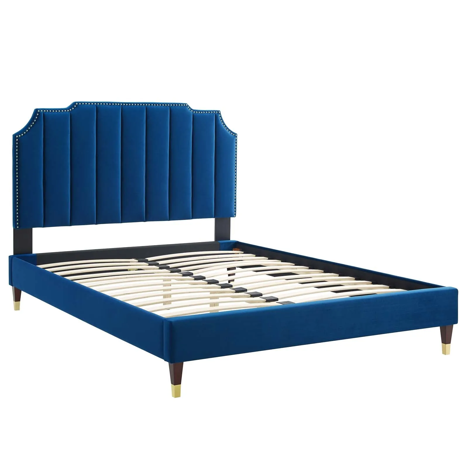 Colette Performance Velvet Platform Bed by Modway