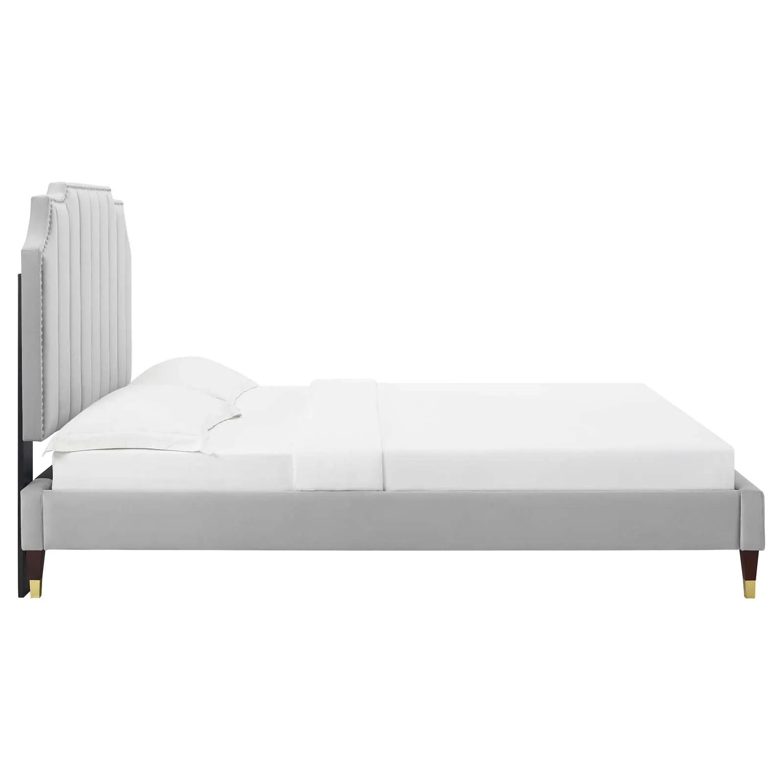 Colette Performance Velvet Platform Bed by Modway