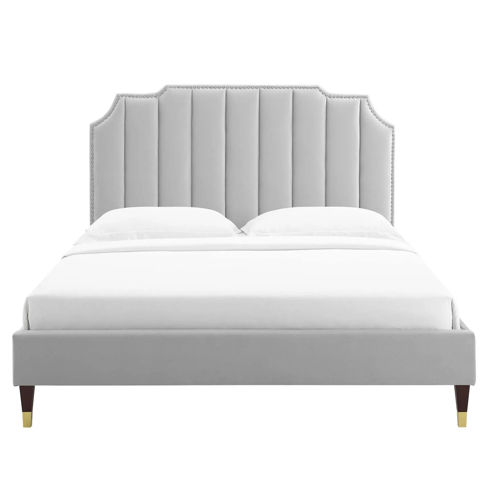 Colette Performance Velvet Platform Bed by Modway