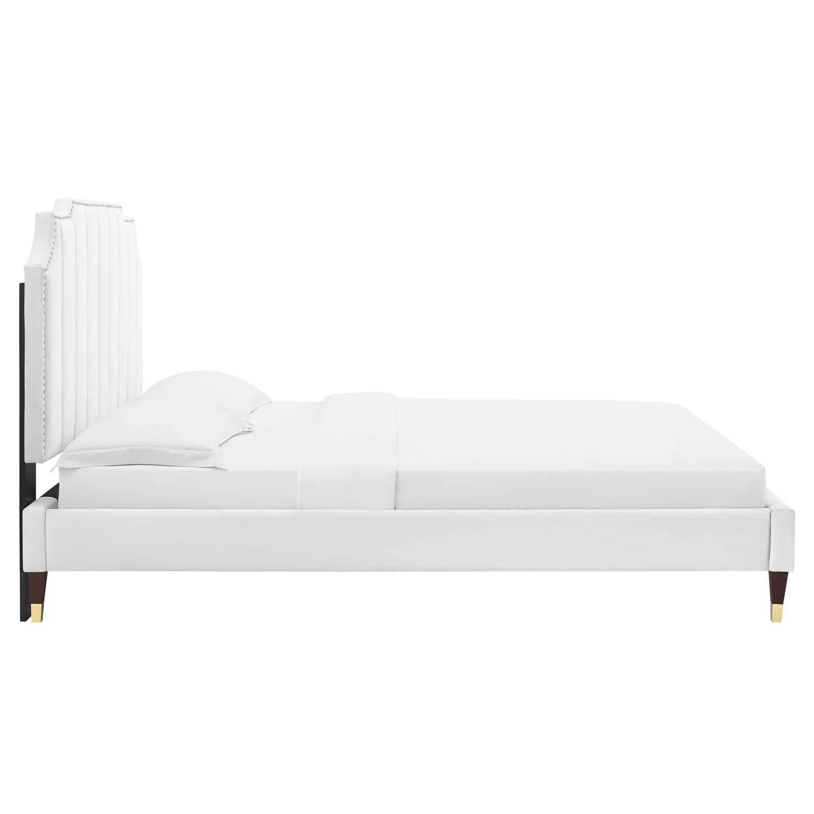 Colette Performance Velvet Platform Bed by Modway