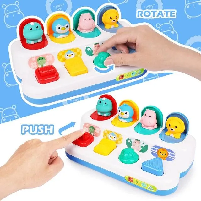 Colorful Interactive Pop-Up Toy for Toddlers - Enhance Motor Skills with Fun!