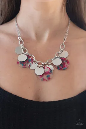 Confetti Confection Pink-Necklace