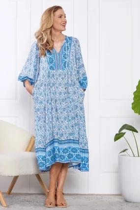 Constance Dress - Morocco Blue