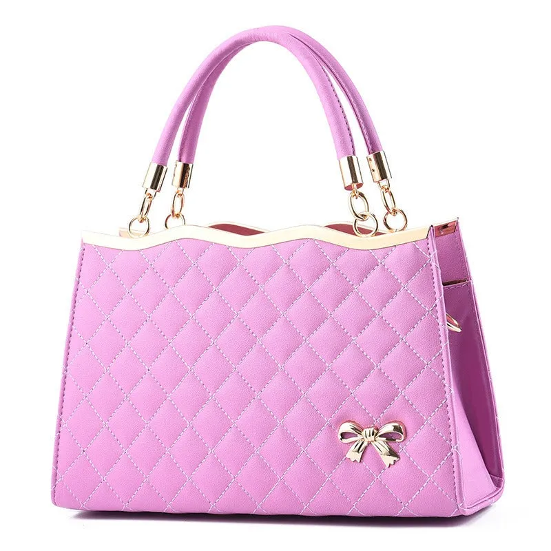 Diamond Lattice Crossbody Shoulder Bag