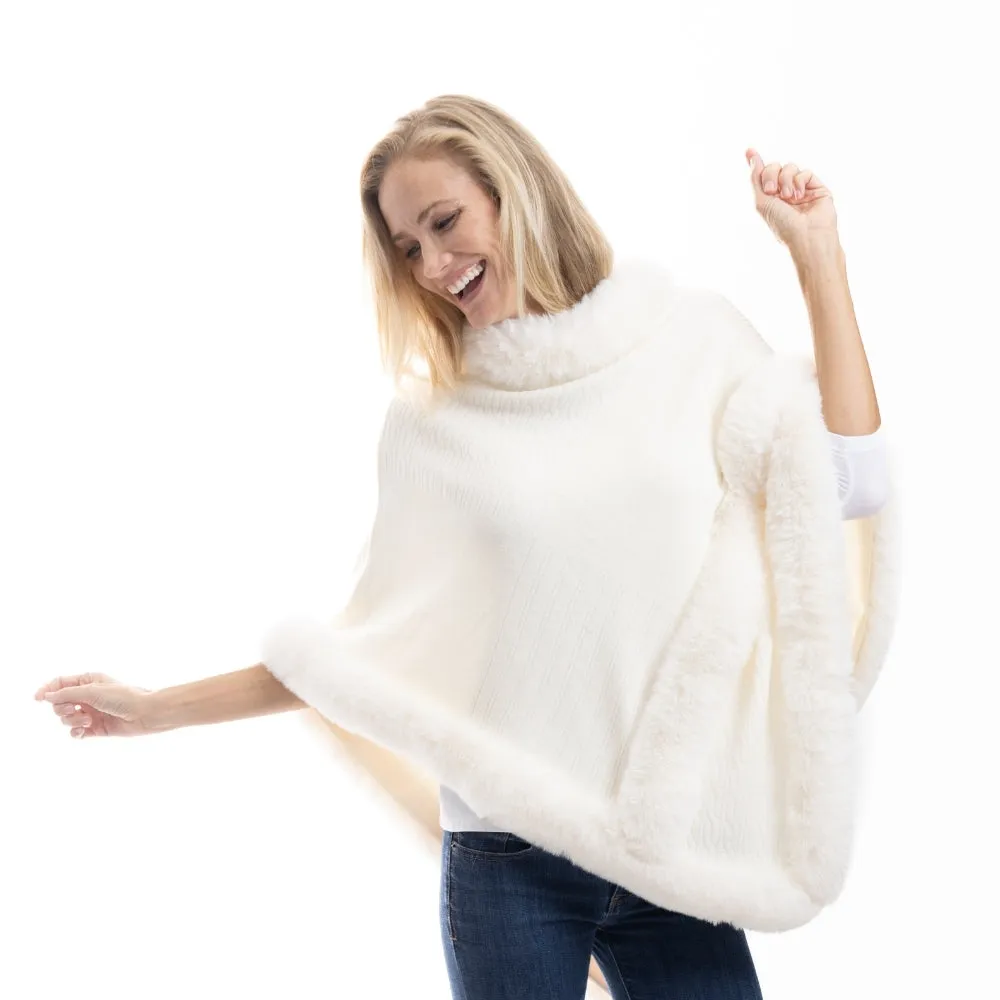 Elegance Unwrapped Siky Knit Poncho