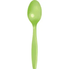 Fresh Lime Plastic Spoons