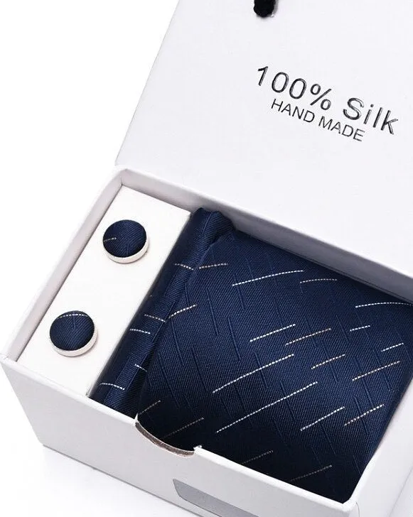 Gift for Men, 3 peice Tie, Cufflinks and pocket square.