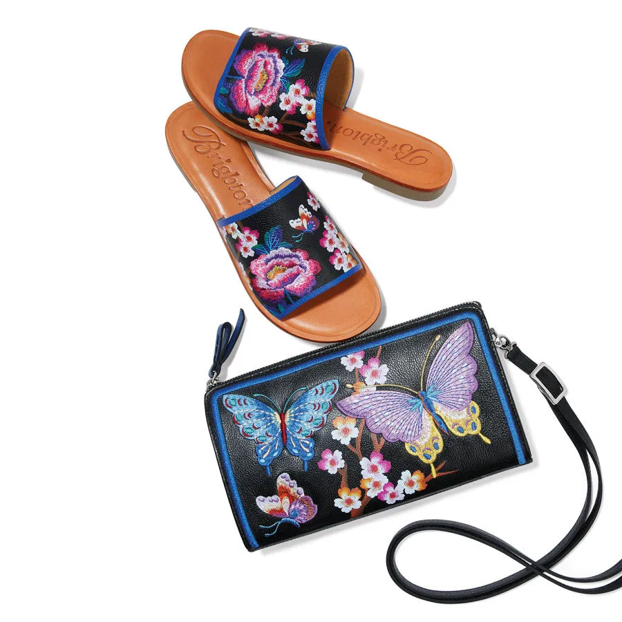 Kyoto In Bloom Embroidered Pouch