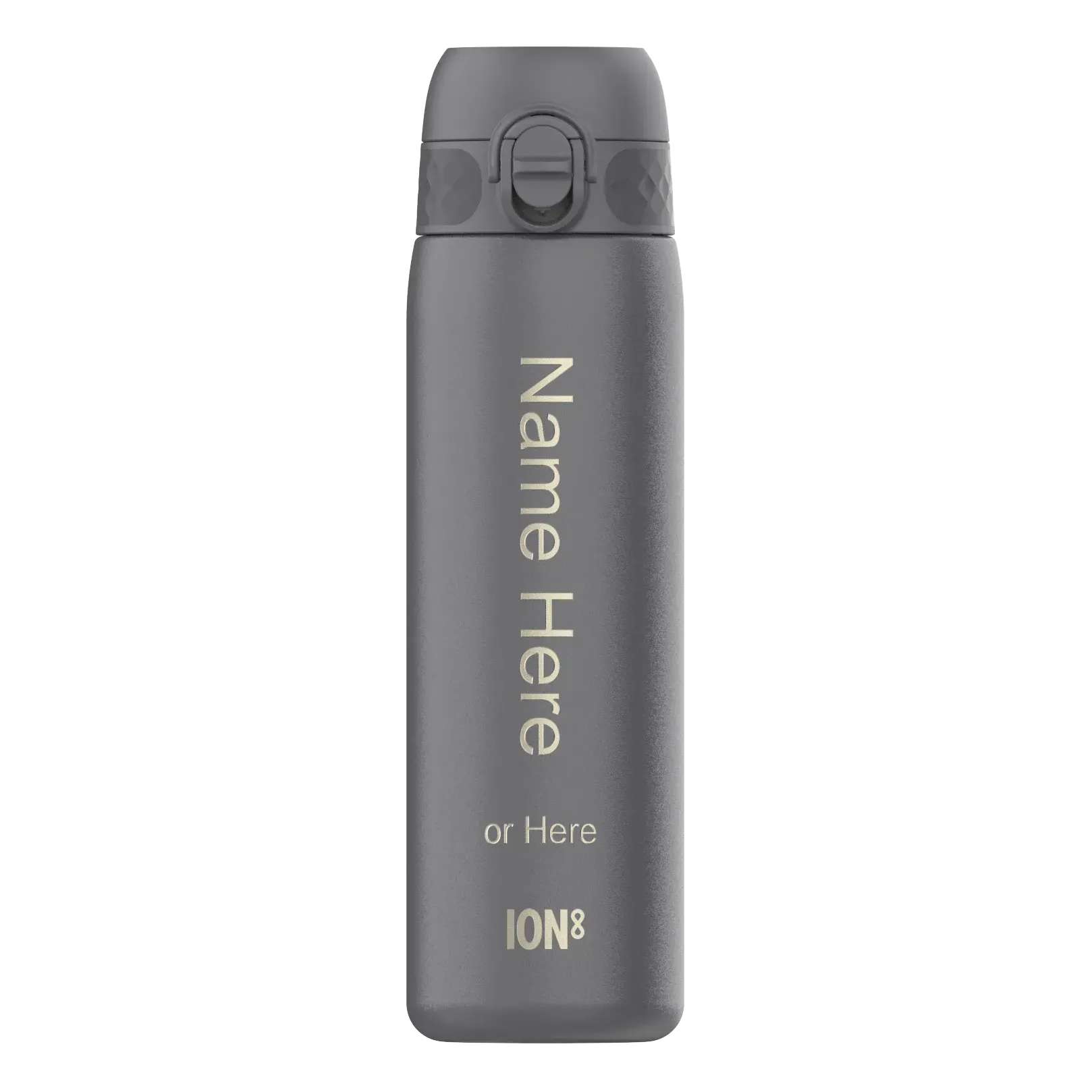 Leak Proof Slim Water Bottle, Personalised, Stainless Steel, 600ml