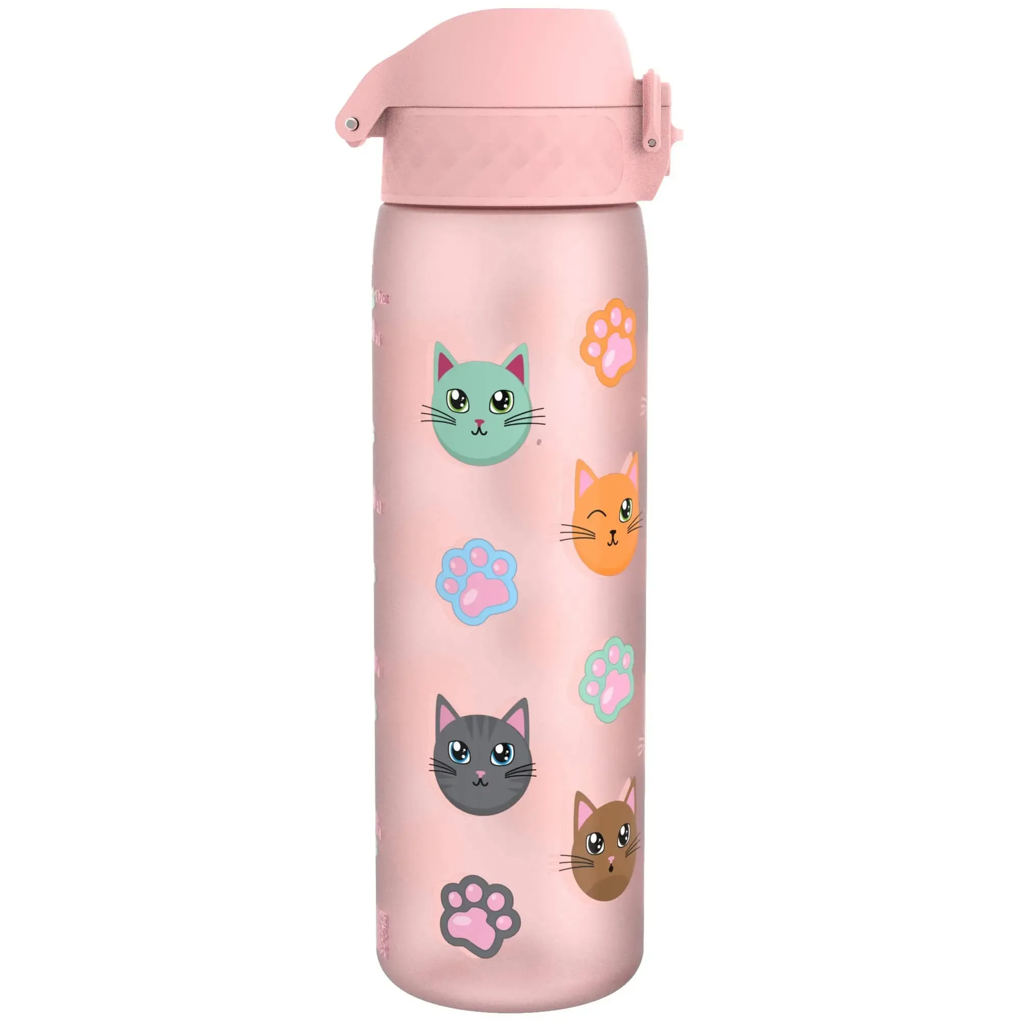 Leak Proof Slim Water Bottle, Recyclon, Cats, 500ml (18oz)