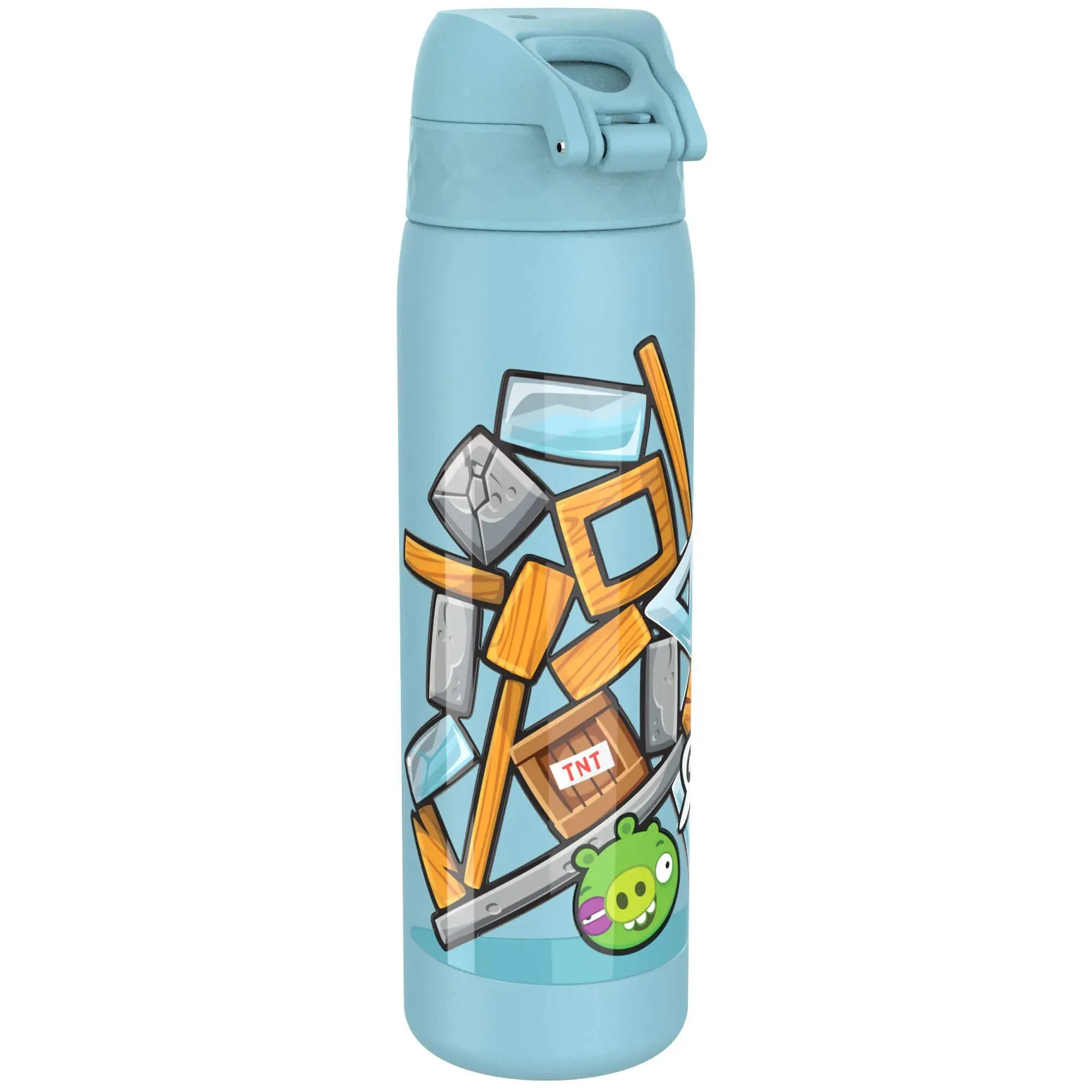 Leak Proof Slim Water Bottle, Stainless Steel, Angry Birds Angry, 600ml (20oz)