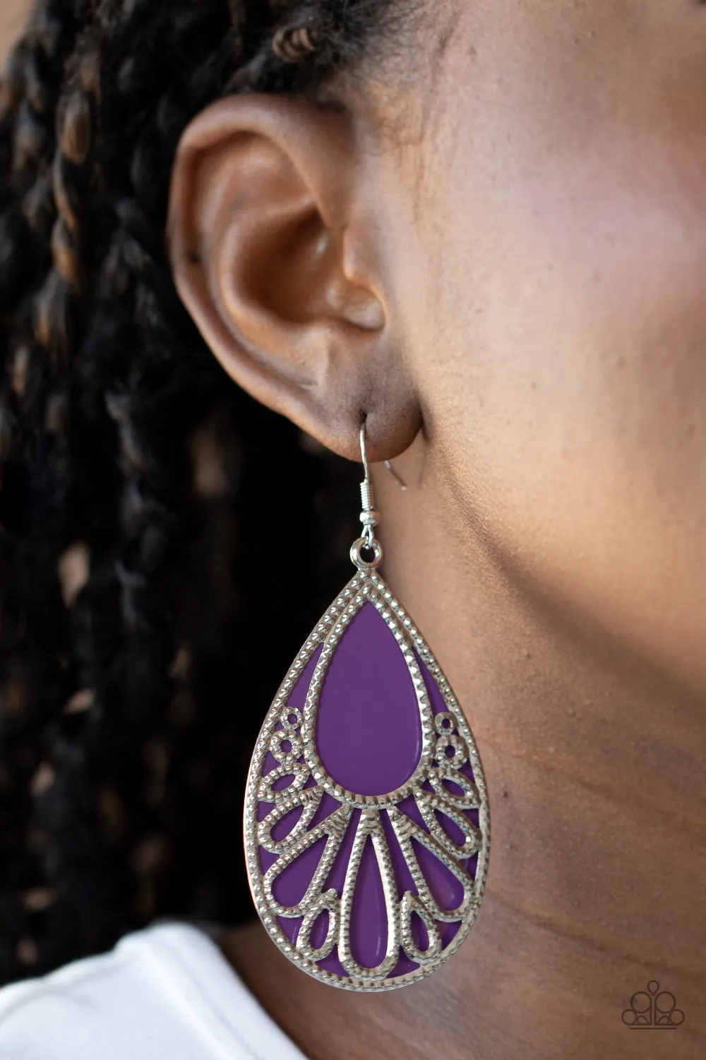 Loud and Proud Purple-Earrings