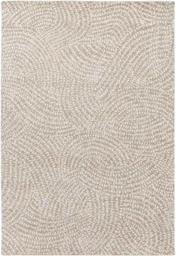 Loughton 8x10 Modern Beige Area Rug Carpet for Living Room Bedroom or Kitchen (7'6" x 9'6")