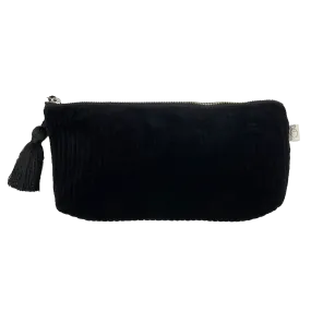 NEW Quilted Velvet Hold Me Clutch - Black