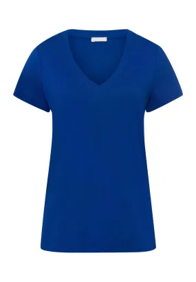 Sleep And Lounge V-Neck T-Shirt | Deep Indigo 77876-1653