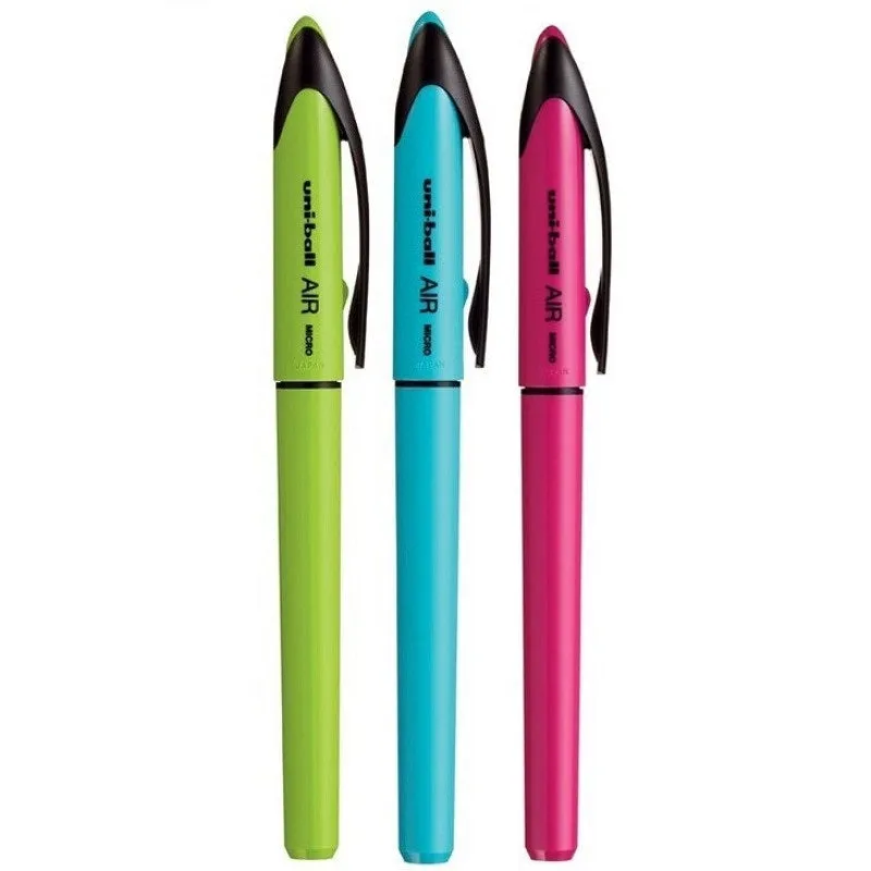 UNI BALL AIR ROLLER COLOURFUL BLUE INK BALL PEN | SET OF 3 |