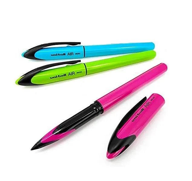 UNI BALL AIR ROLLER COLOURFUL BLUE INK BALL PEN | SET OF 3 |