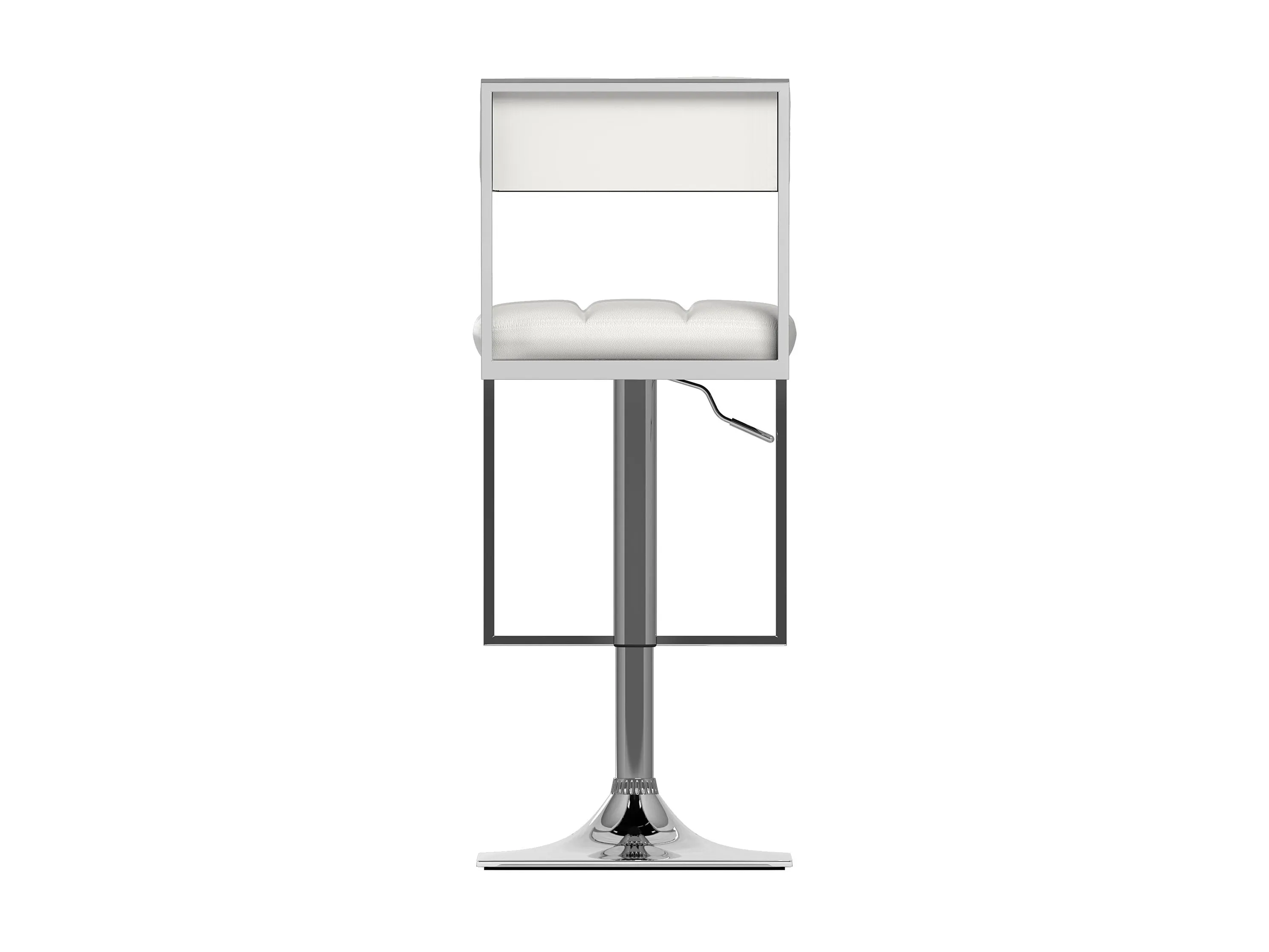 White Bar Stools, Set of 2