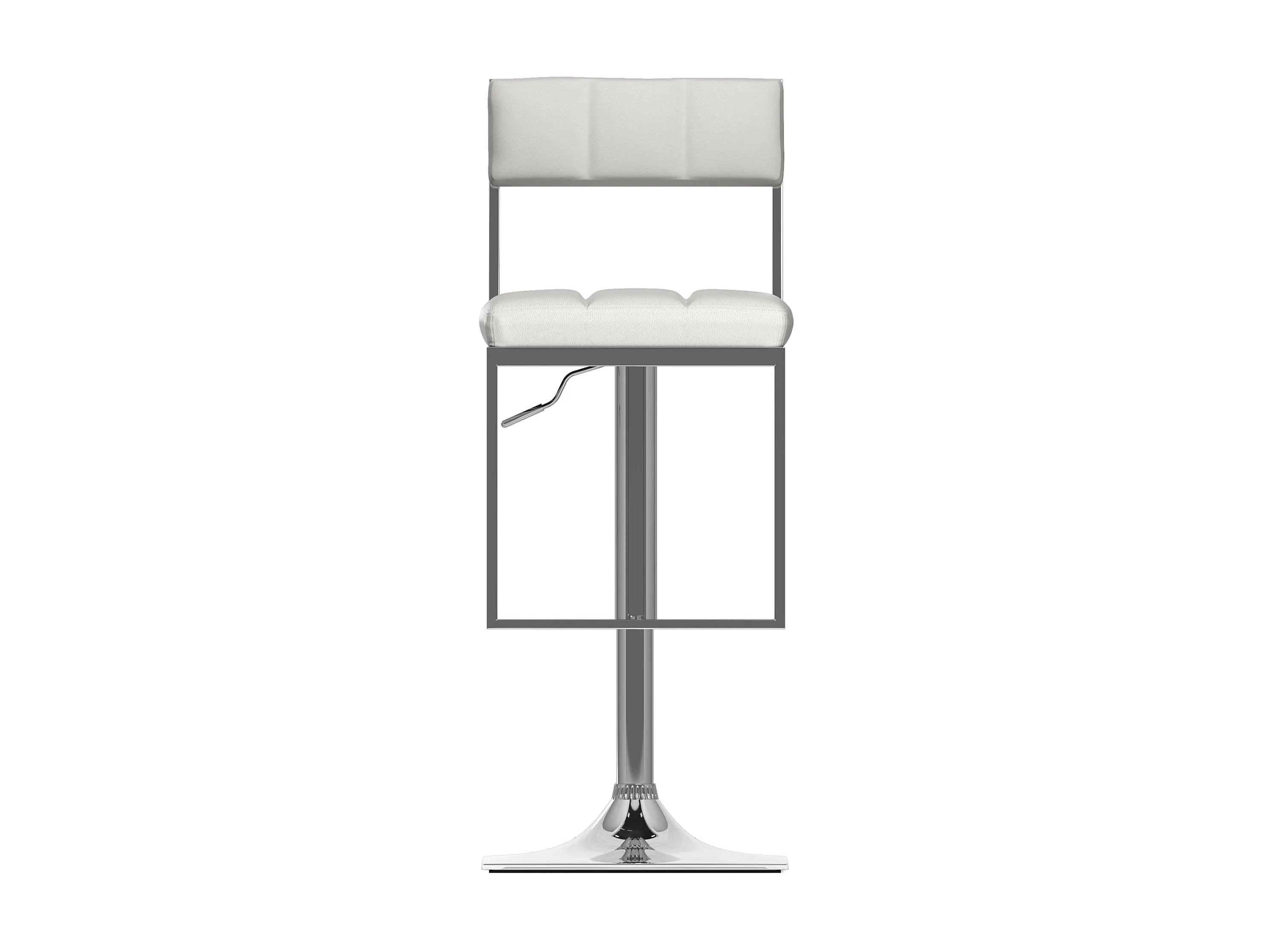 White Bar Stools, Set of 2